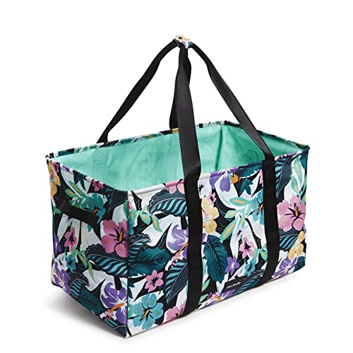 Vera Bradley Women's Recycled Lighten Up Reactive Large Car Tote, Island Floral, One Size