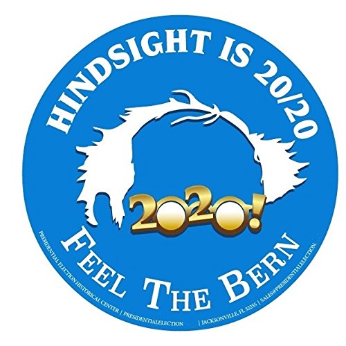 Presidential Election Historical Center Bernie Sanders 2020 Campaign Button (SANDERS-701F)