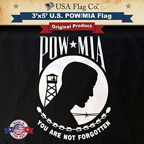 POW MIA Flag by USA Flag Co. is 100% American Made: The BEST 3x5 Outdoor POW-MIA Flags, Made in the United States of America