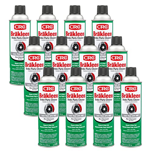 CRC (05084-12PK) Brakleen Non-Chlorinated Brake Parts Cleaner - 14 oz., (Pack of 12)