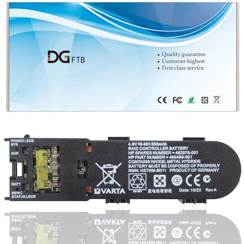 DGFTB 460499-001 462976-001 Laptop Battery for HP Smart Array P P212 P400 P410 P410i P411 P800 Raid Controller 2021 Year 462969-B21 381573-001 398648-001 HSTNM-B011 4.8V 650mAh Without Cable