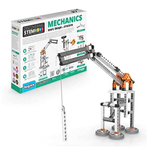 Engino- Stem Toys, Construction Toys for Kids 9+, Mechanics: Levers, Linkages & Structures, Educational Toys, Stem Kits, Gifts for Boys & Girls (16 Model Options)
