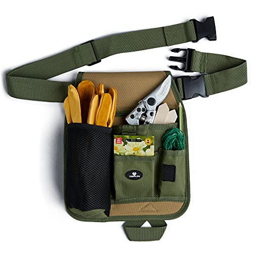 Handy Organizer Garden Tool Pouch - Unisex Utility Belt Apron for Gardening Gifts, Plumbing, Florists, Woodwork, DIY - with Multiple Pockets for Hand Tools & Adjustable Waist Belt Case4Life