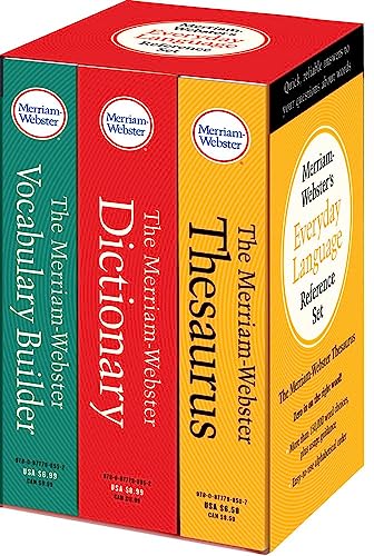 Merriam-Webster’s Everyday Language Reference Set: Includes: The Merriam-Webster Dictionary, The Merriam-Webster Thesaurus, and The Merriam-Webster Vocabulary Builder
