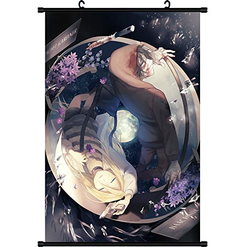 Mxdza New Japanese Anime Angels of Death Fabric Painting Anime Home Decor Wall Scroll Posters for Decorative 40x60CM