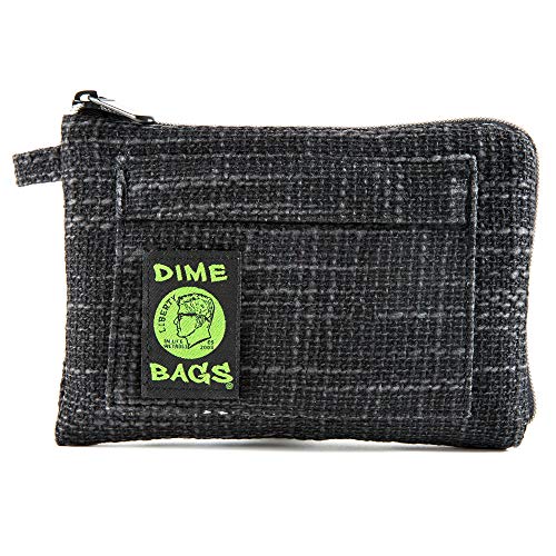 DIME BAGS Padded Pouch with Soft Padded Interior | Protective Pouch for Glass with Removable Poly Bag (8 Inch, Black)