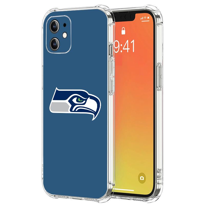 TRISTO Compatible with iPhone 11 Case for Seahawks Silicone Shockproof Scratch Resistant Case Cover for Football Sports Fan Gift (hy, 11)