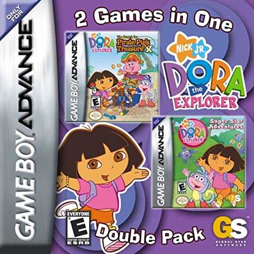 Dora The Explorer Super Star Adventures & The Search for Pirate Pig's Treasure, Double Pack, Game Boy Advance