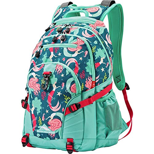 High Sierra Loop-Backpack, Travel, or Work Bookbag with tablet-sleeve, Mermaid, One Size
