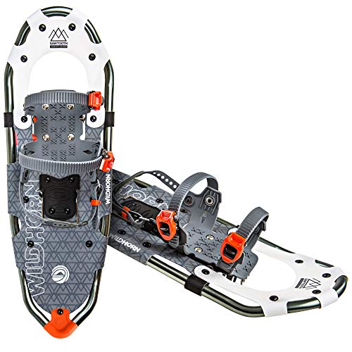 Wildhorn Outfitters Sawtooth Snowshoes for Women, Mens, and Youth. Fully Adjustable Snowshoes Bindings, Lightweight Material, Hard Pack Grip Teeth