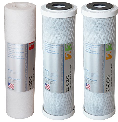 APEC Water Systems ULTIMATE Series US Made Stage 1, 2 & 3 Replacement Filter For Undersink System(FILTER-SET)