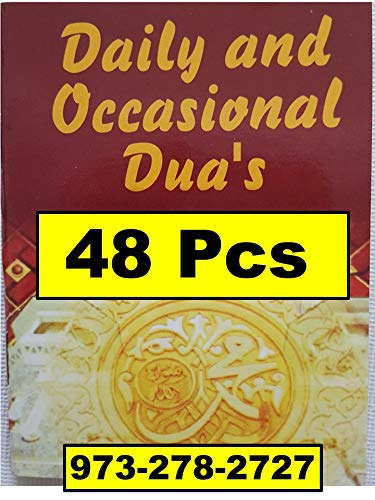 Islamic Dua Book Muslim Prayers Pocket Size [48 Books] English & Arabic 3 in 1 Daily and Occassional Dua's Muslim-Holy Quran Ramadan Book Arabic Alphabet Islamic Gifts 123-FAST US delivery (48)