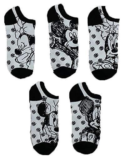 Disney Minnie Mouse Women's 5 Pack No Show Socks