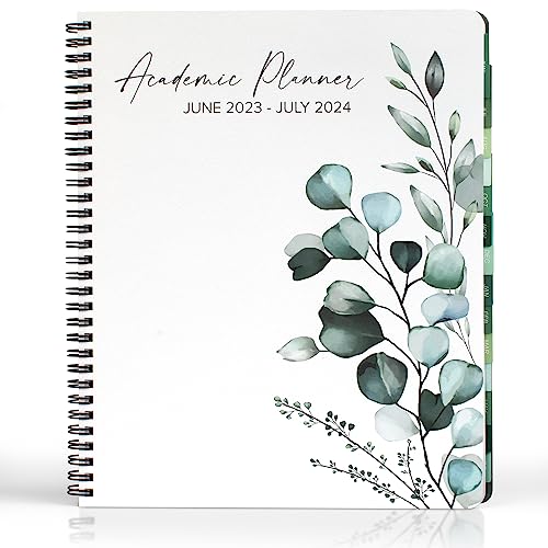 Simplified 2023-2024 Academic Planner - A Beautiful 8.5' x 10.5' Daily Planner to Easily Stay Organized - Perfect Calendar Book For Women or Men with Weekly & Monthly Spreads For The 23-24 School Year