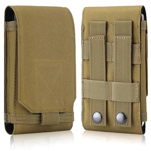 DOUNTO Tactical Phone Holster Large Belt Phone Pouch Molle Carrying Cover Case for Less 6.5' Phone