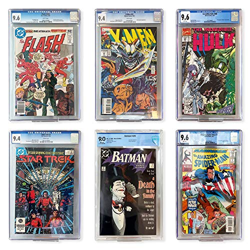 X-FLOAT Clear Floating Shelves (Wall Mounted) for Displaying Comic Books (Set of 6)