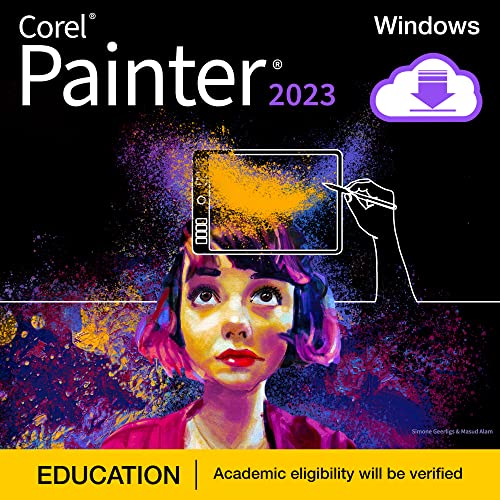 Corel Painter 2023 Education | Professional Painting Software for Digital Art, Illustration, Photo Art & Fine Art [PC Download]