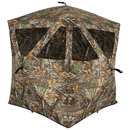 Ameristep AMEBL3000 Care Taker Ground Blind, Hubstyle Blind in Realtree Edge