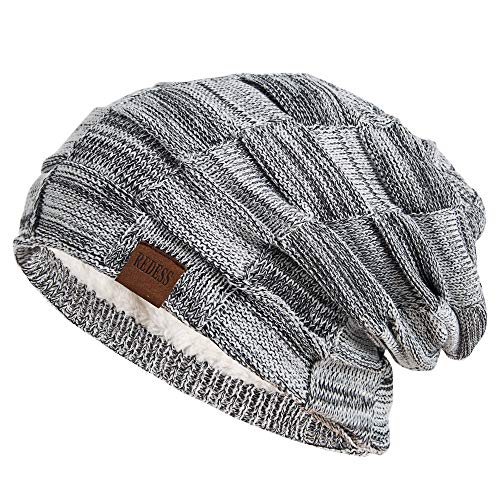 REDESS Beanie Hat for Men and Women Winter Warm Hats Knit Slouchy Thick Skull Cap