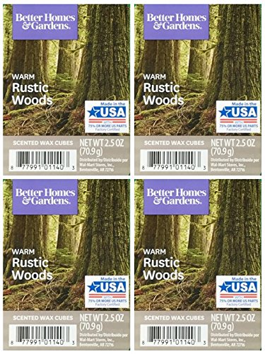 Better Homes and Gardens Warm Rustic Woods Wax Cubes - 4-Pack