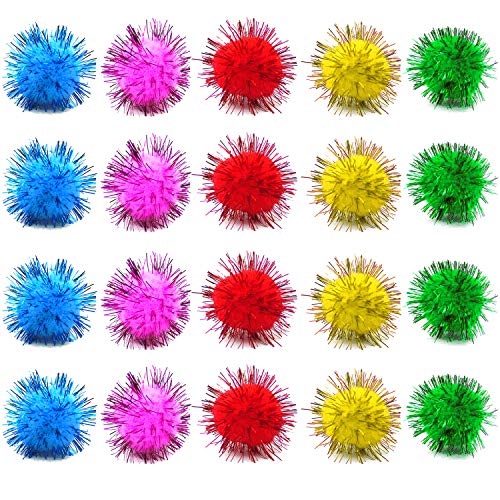 tinsel ball cat toy