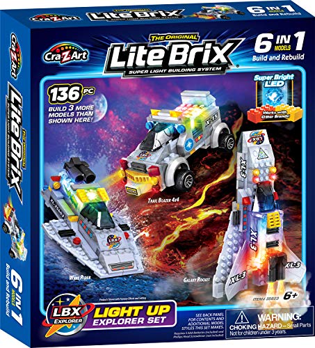 Cra-Z-Art Lite Brix 6-in-1 Lite up Explorer