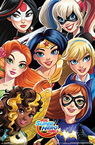 Trends International DC Comics TV - DC Superhero Girls - Group Wall Poster, 22.375' x 34', Unframed Version