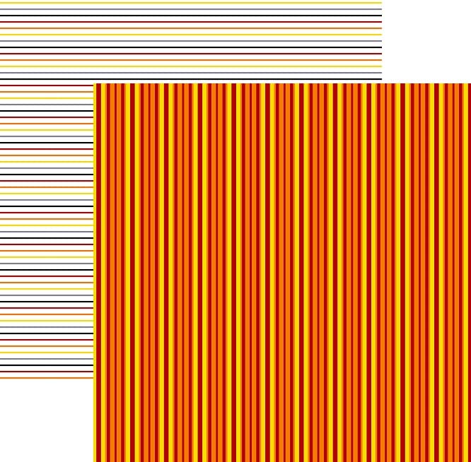 Fire Stripes - Firefighter Double Sided Paper - 5 Sheets