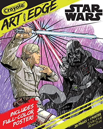 Crayola Art with Edge Star Wars Coloring Pages (28pgs), includes Star Wars Poster, Adult Coloring, Gift for Teens & Adults