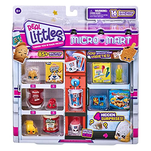 Shopkins Collector's Pack | 8 Real Littles Plus 8 Real Branded Mini Packs (16 Total Pieces). Style May Vary