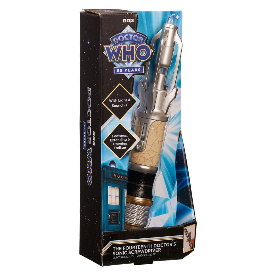14th Sonic Screwdriver Dr.Whoss Cosplay with LED Light Sound Magic Wand Stick Funny - Toy Figure