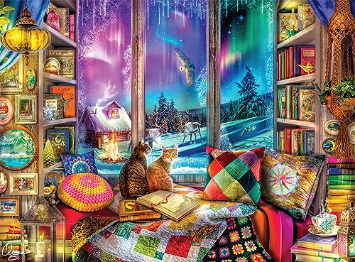 Buffalo Games - Aimee Stewart - Winter Reading Nook - 1000 Piece Jigsaw Puzzle for Adults Challenging Puzzle Perfect for Game Nights - 1000 Piece Finished Size is 26.75 x 19.75