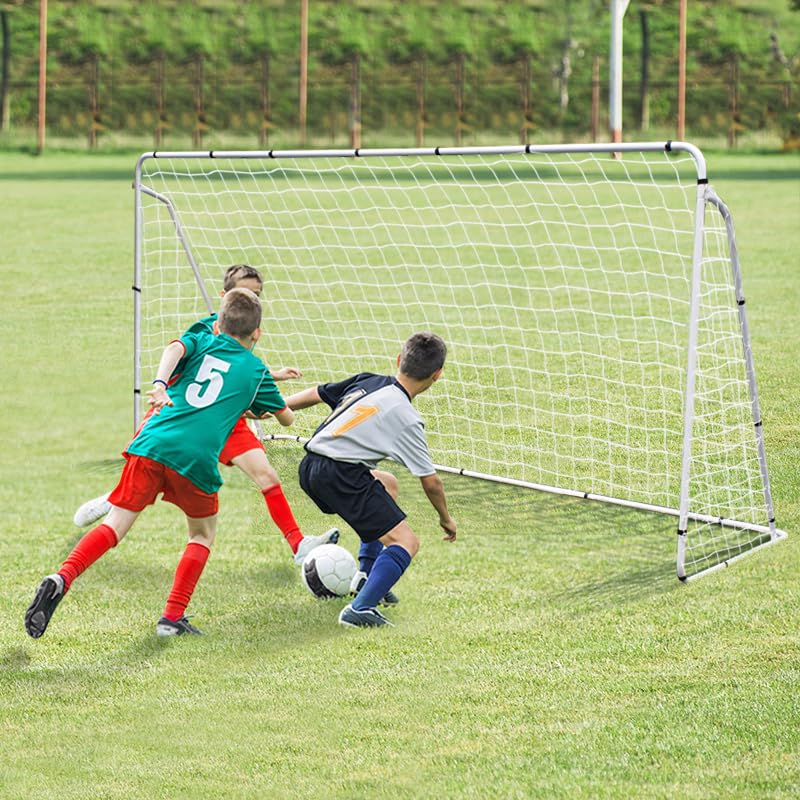 ZENY 12'x6' Portable Soccer Goal for Backyard Kids Adults Soccer Net and Frame for Home Backyard Practice Training Goals Soccer Field Equipment