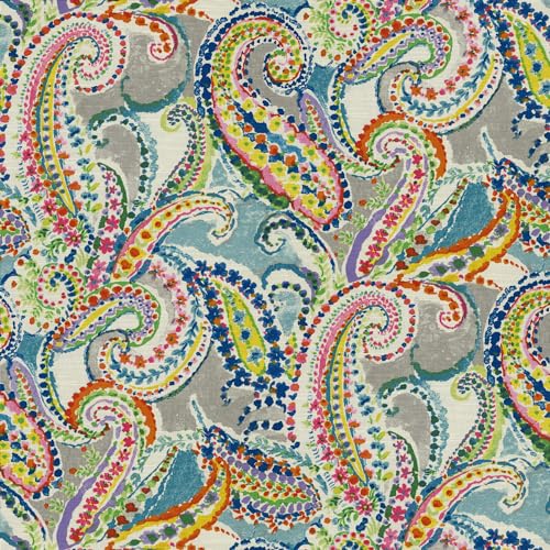 Waverly - Printed Cotton Fabric by The Yard, DIY, Craft, Project, Sewing, Upholstery and Home Décor, 54' Wide (Painterly, Mosaic)