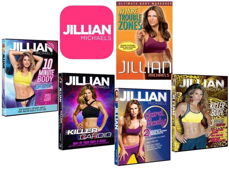 Jillian Michaels Fitness Collection Body Revolution: No More Trouble Zones - Ultimate Body Makeover/ Killer Cardio/ Killer Body/ Hard Body/ 10-Minute Body Transformation Second Edition [DVD, 5-Pack] Workouts & Exercise