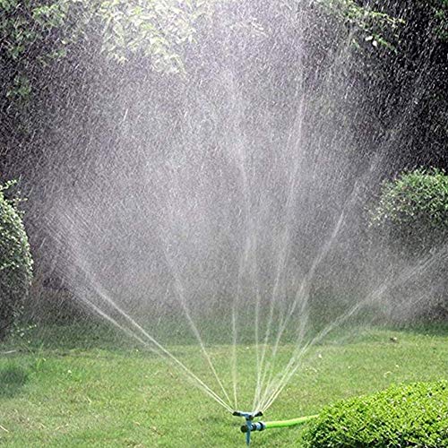 Kadaon Garden Sprinkler, 360 Degree Rotating Lawn Sprinkler Large Area Coverage - Adjustable, Weighted Gardening Watering System