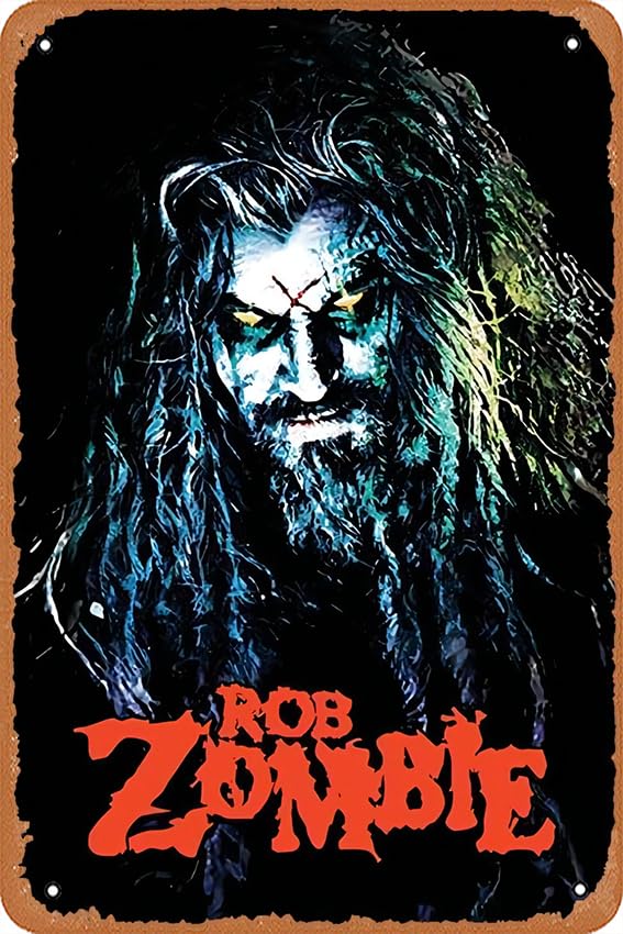 AirBnk Rob Zombie Poster Poster 12' X 8' Vintage Metal Tin Sign Home Decor Garage Man Cave Wall Art.