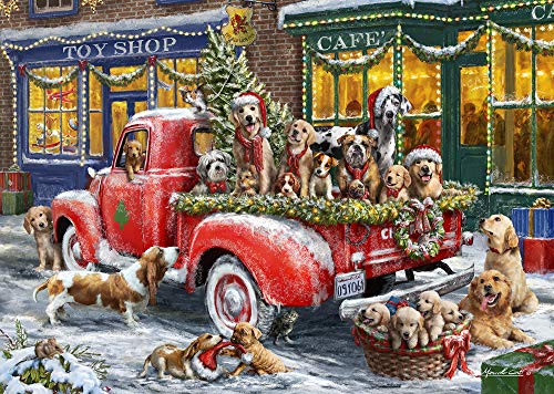 Box of 'Doggone Christmas' Christmas Cards - 15 Cards & 16 Foil Envelopes