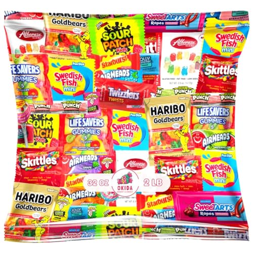 Assorted Candy Variety Pack - Individually Wrapped Party Candy Assortment - Candy For Every Occasion! (32 Ounces)