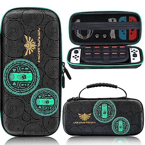 BRHE Switch Case,Carrying Case for Nintendo Switch/Switch OLED ,Nintendo Switch Case Portable Hard Shell Pouch Carry Travel Game Bag for Nintendo Switch Accessories