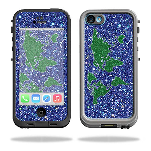 MightySkins Skin Compatible with LifeProof iPhone 5C Fre Case – Bling World | Protective, Durable, and Unique Vinyl Decal wrap Cover | Easy to Apply, Remove, and Change Styles | Made in The USA