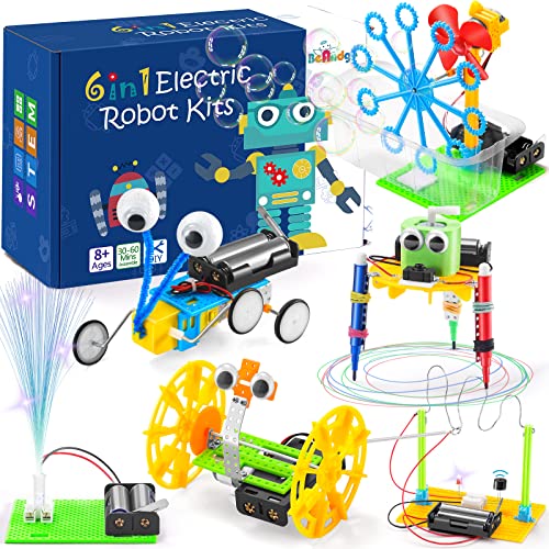 STEM Robotics Kit Science Experiments for Kids Age 8-12 Toys for Ages 5-7 STEM Toys Boys Robot Building Kits Crafts 6-8 8-10 Engineering Projects Activities Build Girls Steam 6 7 8 Year Old Boy Gifts