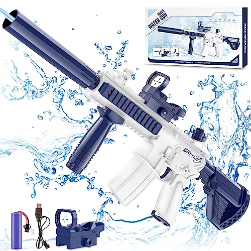 Dolanus Electric Water Gun for Kids Adults - Automatic Squirt Gun With up to 32 Ft Long Range, Summer Outdoor Beach Swimming Pool Party Super Soaker Toys, Gift for Kids Age 8 9 10 11 12 Years Old Boys
