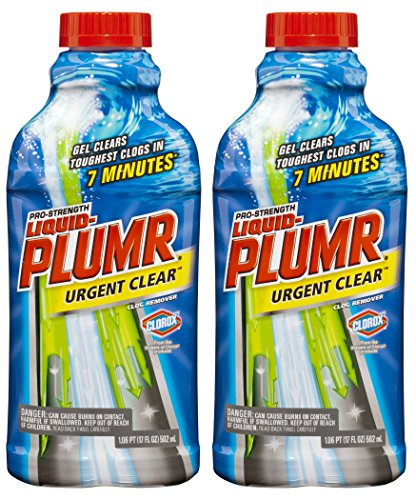 Liquid-Plumr Pro-Strength Clog Remover, Urgent Clear, 34 Fluid Ounces Total