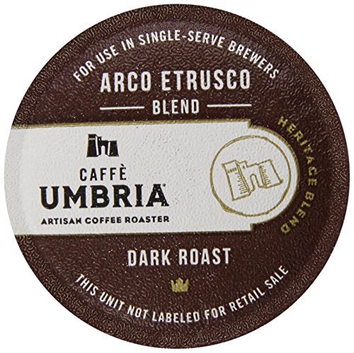Caffe Umbria Single Serving Coffee Cups, Arco Etrusco Blend, 12 Count