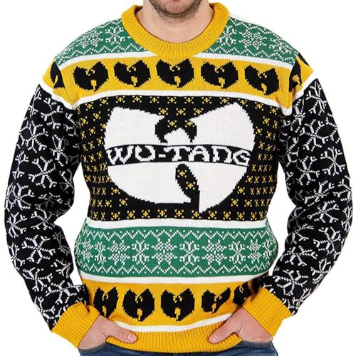 Costume Agent Wu-Tang Clan Logo Ugly Christmas Sweater (XX-Large) Black