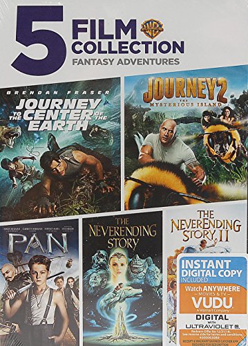 5 Film Collection - Fantasy Adventure (The Neverending Story I & II / Pan / Journey to the Center of the Earth / Journey 2 the Mysterious Island)