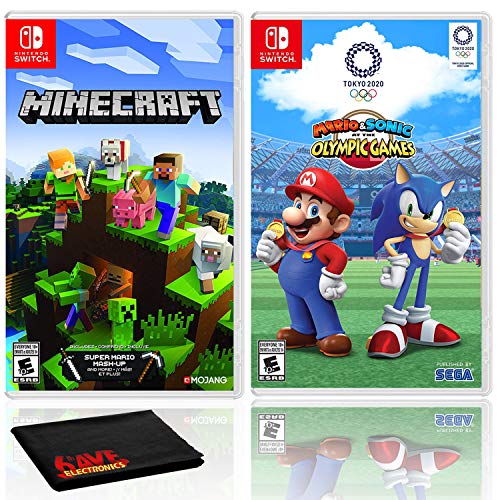 Minecraft + Mario and Sonic at the Olympic Games Tokyo 2020 - Two Game Bundle - Nintendo Switch