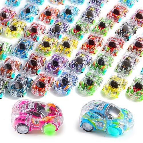 Benzem 50 Pcs Mini Pull Back Cars Set, Pull Back Racing Vehicles for Kids Toddlers, Bulk Toys Party Favors Treasure Box, Classroom Prizes, Pinata Fillers,Goodie Bag Stuffers for Boys Girls