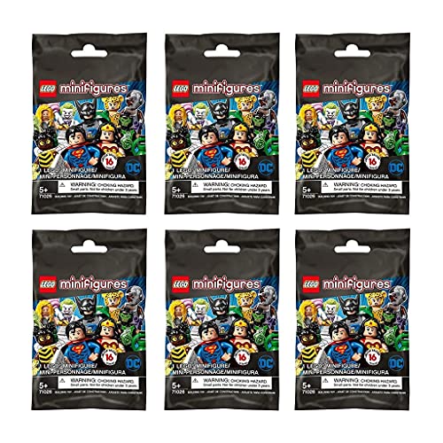 LEGO Minifigures - DC Super Heroes Series - New Sealed Blind Bags - Random Set of 6 (71026)